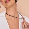 Rainbow Chakra | 7 Gemstone Chain Necklace | Gunmetal